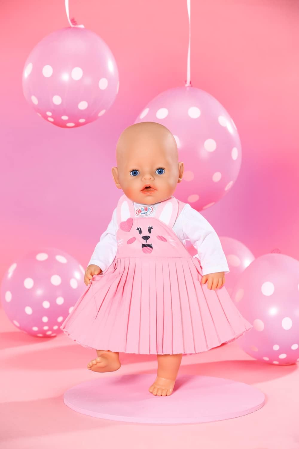 BABY born Bunny Dress - Fits BABY born dolls up to 43cm - Set Includes Bunny Dress with attached long sleeved top and hanger - Suitable for children aged 3+ years - 832868