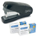 Rapesco 1688 Germ-Savvy Antibacterial, ECO Less Effort Flat Clinch Stapler with 2000 24/6 mm Staples, 35 Sheet Capacity, Uses 24/6 mm Staples, Black