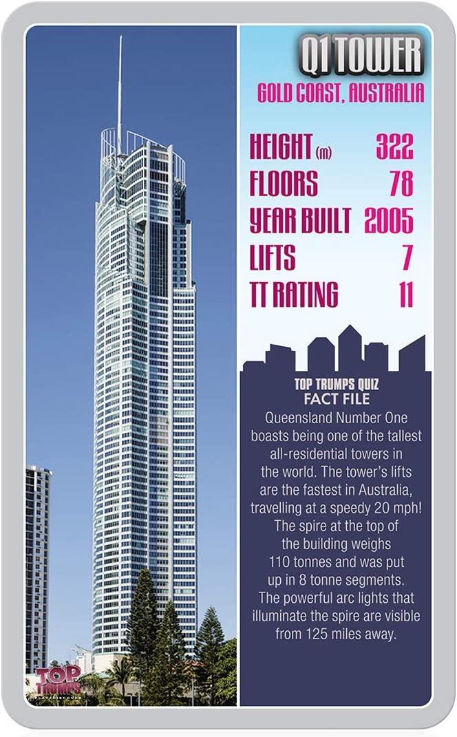 Skyscrapers Top Trumps Card Game