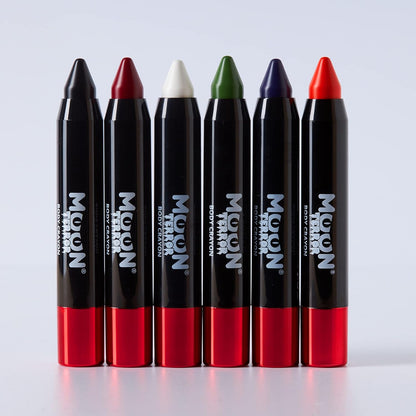 Smiffys Moon Terror Halloween Body Crayons, Red