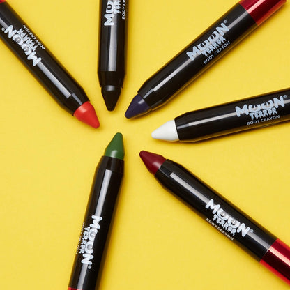 Smiffys Moon Terror Halloween Body Crayons, White