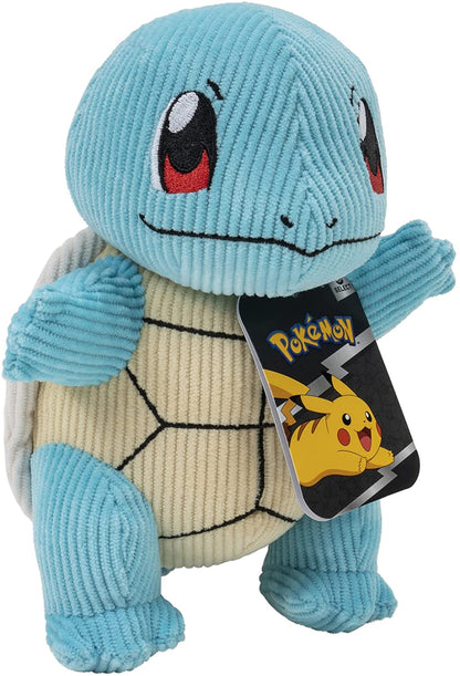 Pokemon Select Corduroy Sqirtle Plush - 8-Inch - Unique Fabric - Authentic Details, PKW2391, Multicolor
