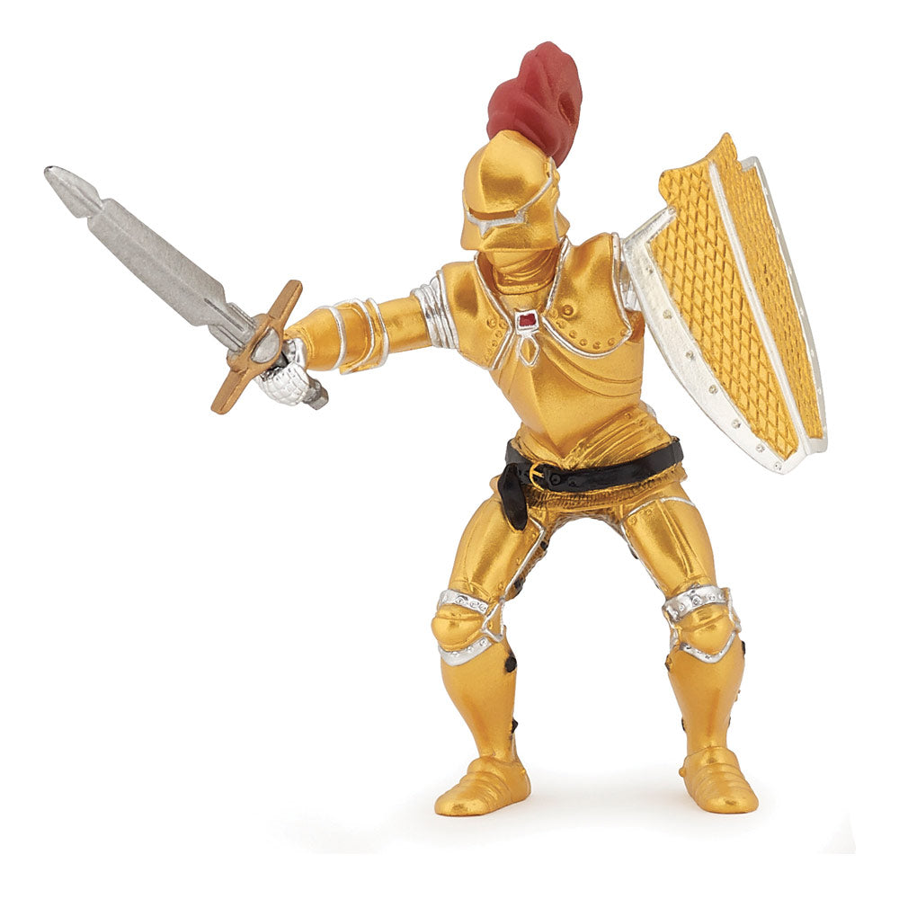 PAPO Fantasy World Knight in Gold Armour Toy Figure, Gold (39778)