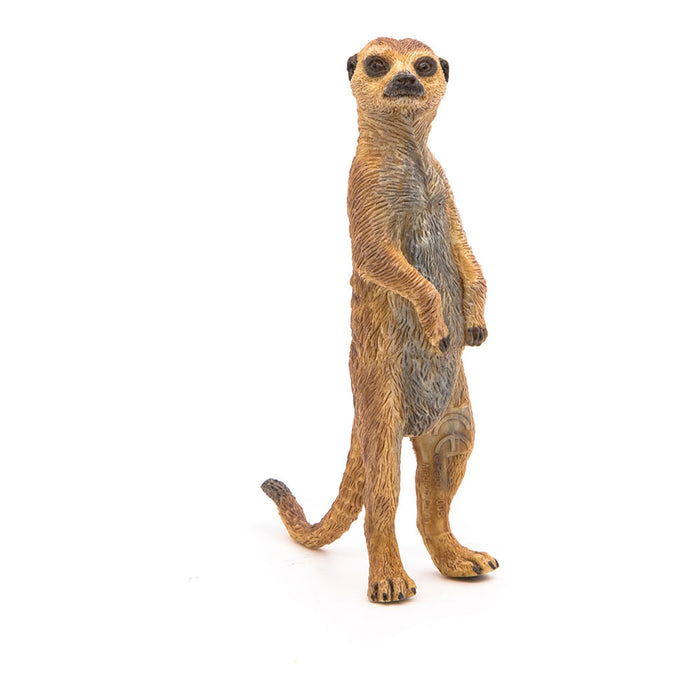 PAPO Wild Animal Kingdom Standing Meerkat Toy Figure, Brown (50206)