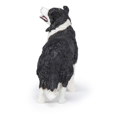 PAPO Dog and Cat Companions Border Collie Toy Figure, Black/White (54008)