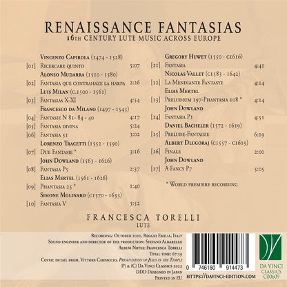 Renaissance Fantasias: 16th Century Lute Music Across Europe