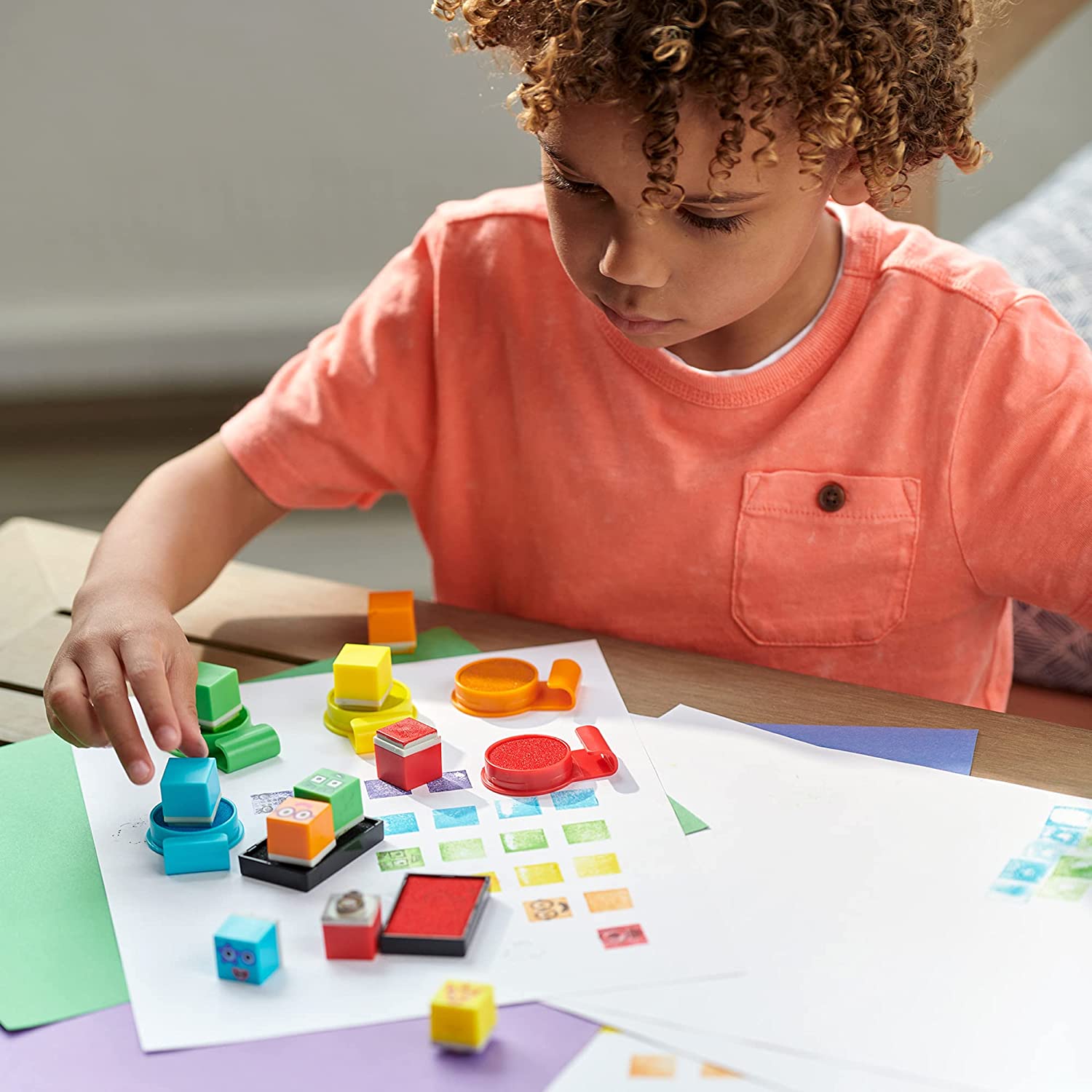 Learning Resources Numberblocks Stampoline Park Stamp Activity Set Numberblocks Colours Washable Inks Arts and Crafts Colour Blocks Hobby Art 32 Pieces Gifts for 3 4 5 6 7 Year Old Kids Boys & Girls