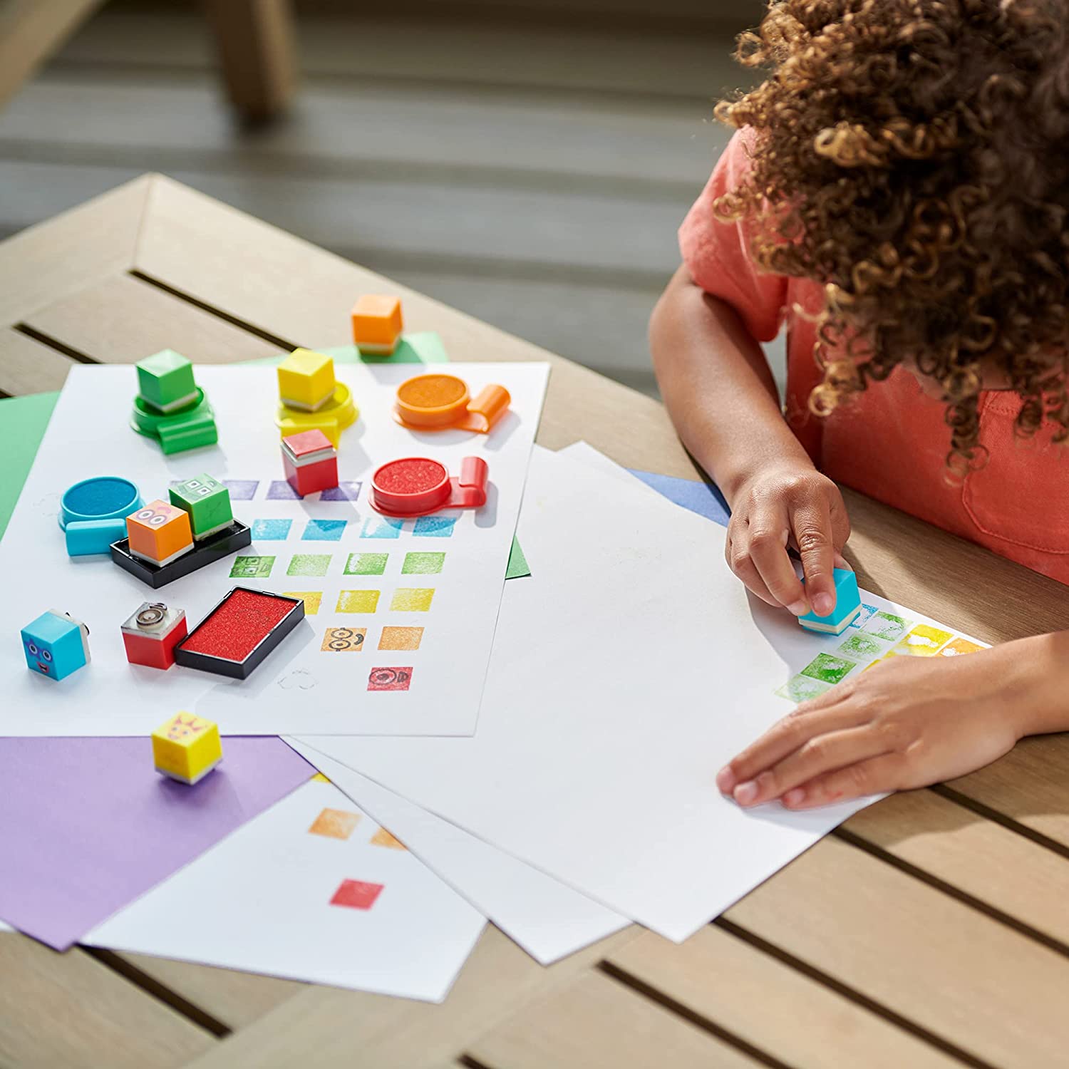 Learning Resources Numberblocks Stampoline Park Stamp Activity Set Numberblocks Colours Washable Inks Arts and Crafts Colour Blocks Hobby Art 32 Pieces Gifts for 3 4 5 6 7 Year Old Kids Boys & Girls