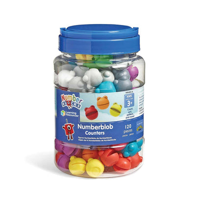 Learning Resources Numberblocks Numberblobs Counting Set, Ages 3+, Maths Counters for Kids, Sorting & Counting Classroom Resource, 120 Colourful Pieces