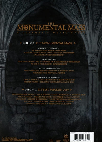The Monumental Mass: A Cinematic Metal Event (Blu-ray+DVD Mediabook