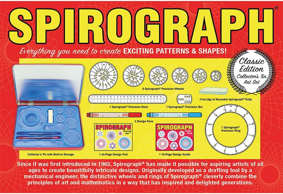 Spirograph Retro Tin, Multicolor, One Size (SP103