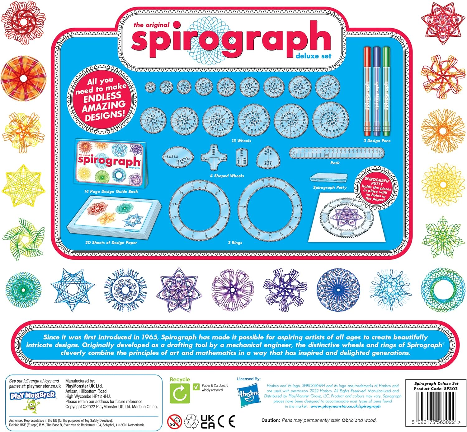 Deluxe Spirograph, Multicolor, One Size (SP302)
