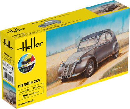 Heller HEL56175 Citroen 2 CV Model Kit, Various, Mittel