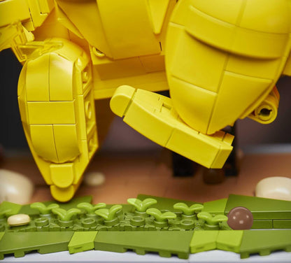 Mega Pokémon Pikachu en Movimiento, Figura de 1095 Bloques de construcción Edad Recomendada + 12 años. para Fans y Adultos. (Mattel HGC23