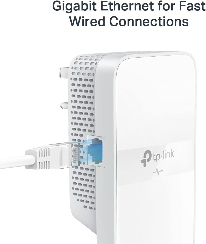TP-Link AV1000 Gigabit Passthrough Powerline ac Wi-Fi Kit, Dual Band Speed Up to 1200 Mbps, Wi-Fi Extender/ Booster, Wi-Fi Auto-Sync, No Configuration Required (TL-WPA7617