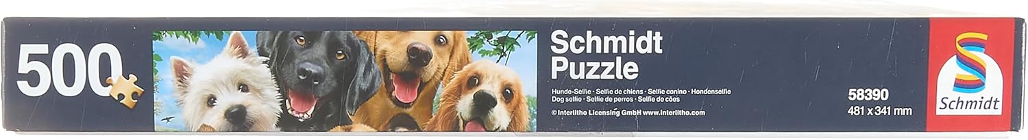 Schmidt | Dog Selfie Puzzle - 500pc | Puzzle | Ages 12+ | 1 Players