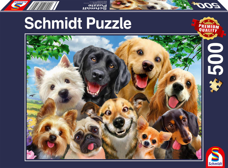 Schmidt | Dog Selfie Puzzle - 500pc | Puzzle | Ages 12+ | 1 Players