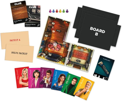 Hasbro Gaming, Cluedo Board Game Treachery at Tudor Mansion, Escape Room Game, Cooperative Family Board Game, Mystery Games