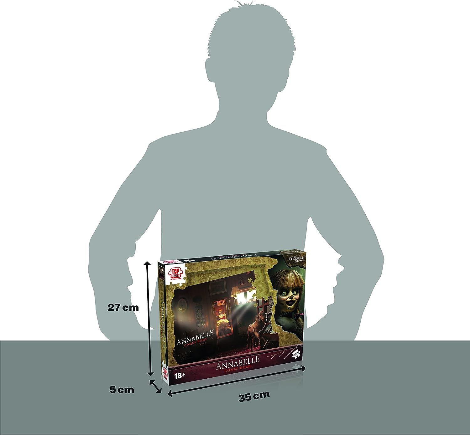 Winning Moves Puzzle Terror 1000 Piezas Annabelle - Puzles para Adultos y Niños