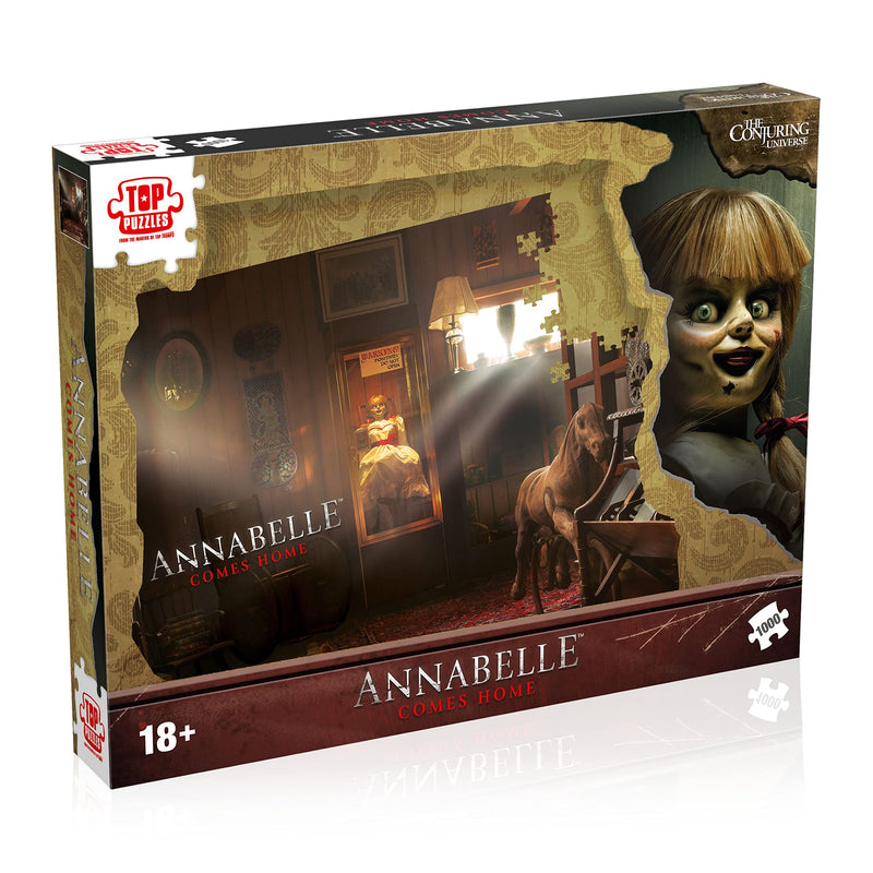 Winning Moves Puzzle Terror 1000 Piezas Annabelle - Puzles para Adultos y Niños