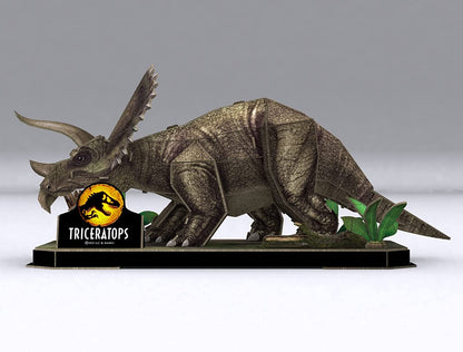 Revell 00242 Jurassic World-Triceratops 3D Puzzle Mundo jurásico Rompecabezas, Multicolor