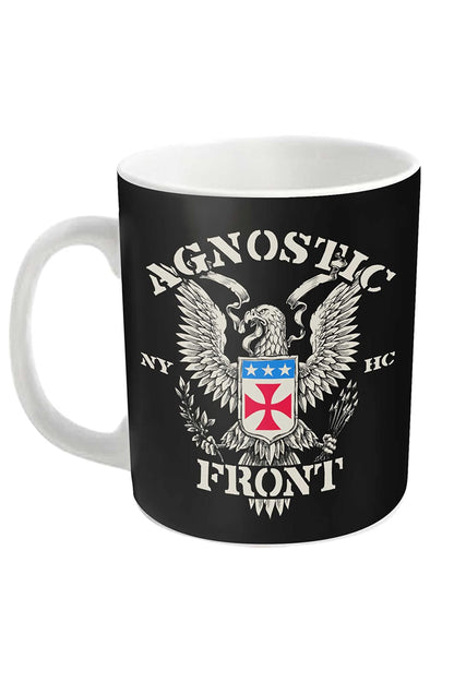 Agnostic Front Mug Eagle Crest Band Logonew Official White Boxed One Size
