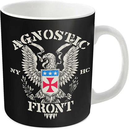 Agnostic Front Mug Eagle Crest Band Logonew Official White Boxed One Size