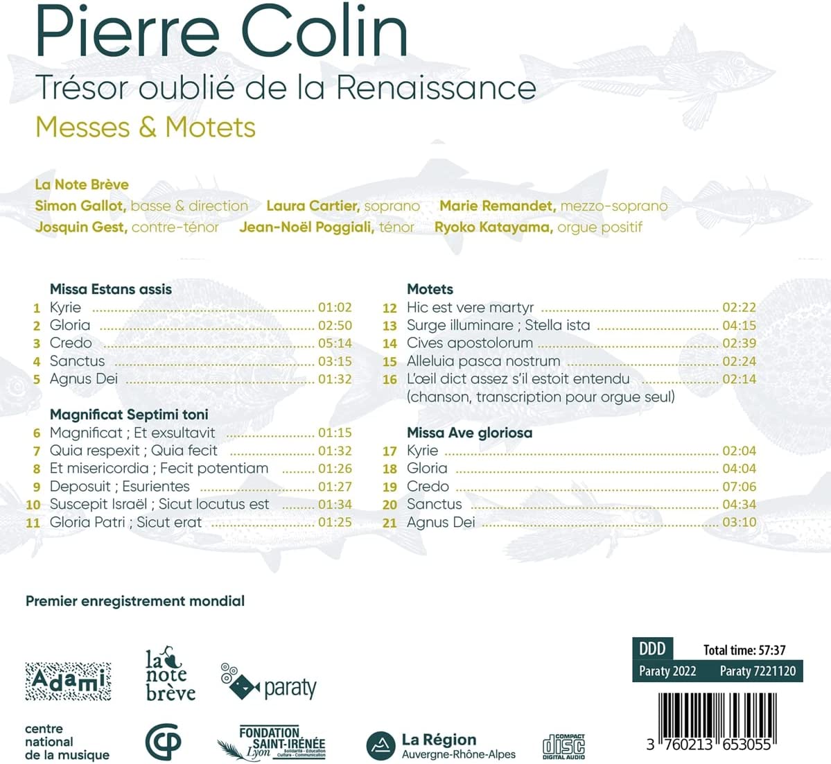 Pierre Colin Tresor Oublie de la Re