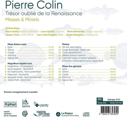 Pierre Colin Tresor Oublie de la Re