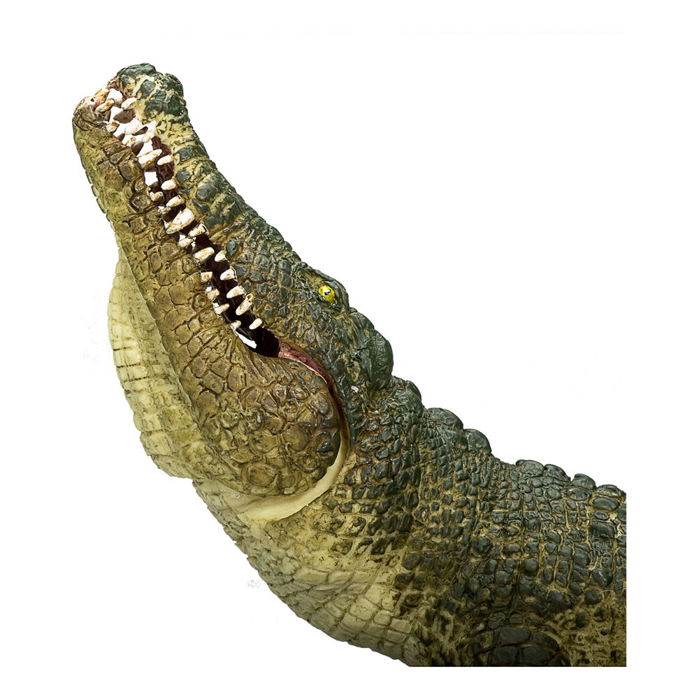 MOJO- Animal Planet Cocodrilo con mandíbula articulada, Color Verde (387162