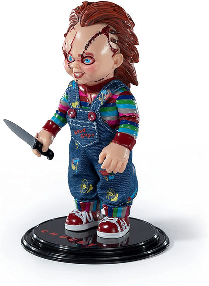 BendyFigs Noble Collection - Horror - Chucky Bendy Figure,Multicolor,6 inches