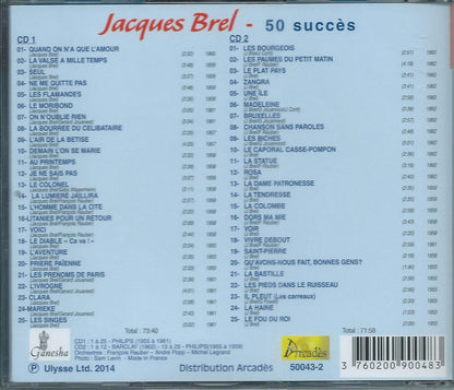Jacques Brel - 50 succès 1955-1962