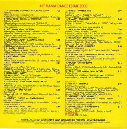 Cofanetto Hit Mania Dance 2003