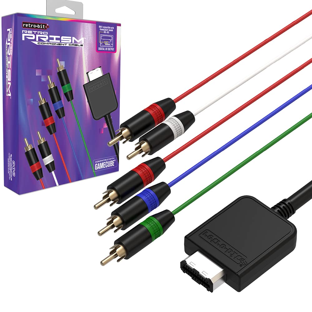 Retro-Bit Retro Prism Component Cable for Gamecube (Electronic Games