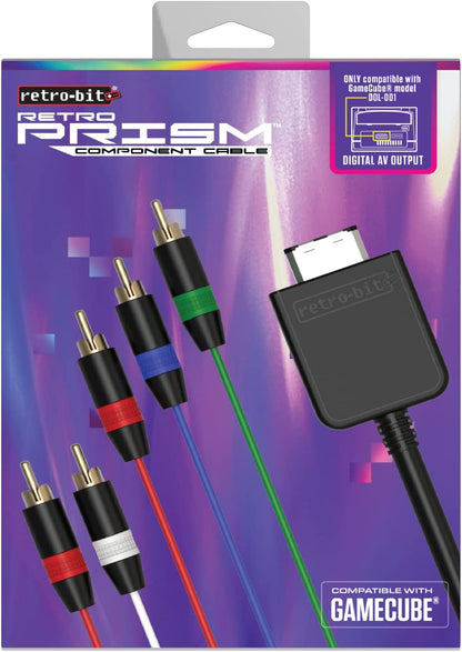 Retro-Bit Retro Prism Component Cable for Gamecube (Electronic Games