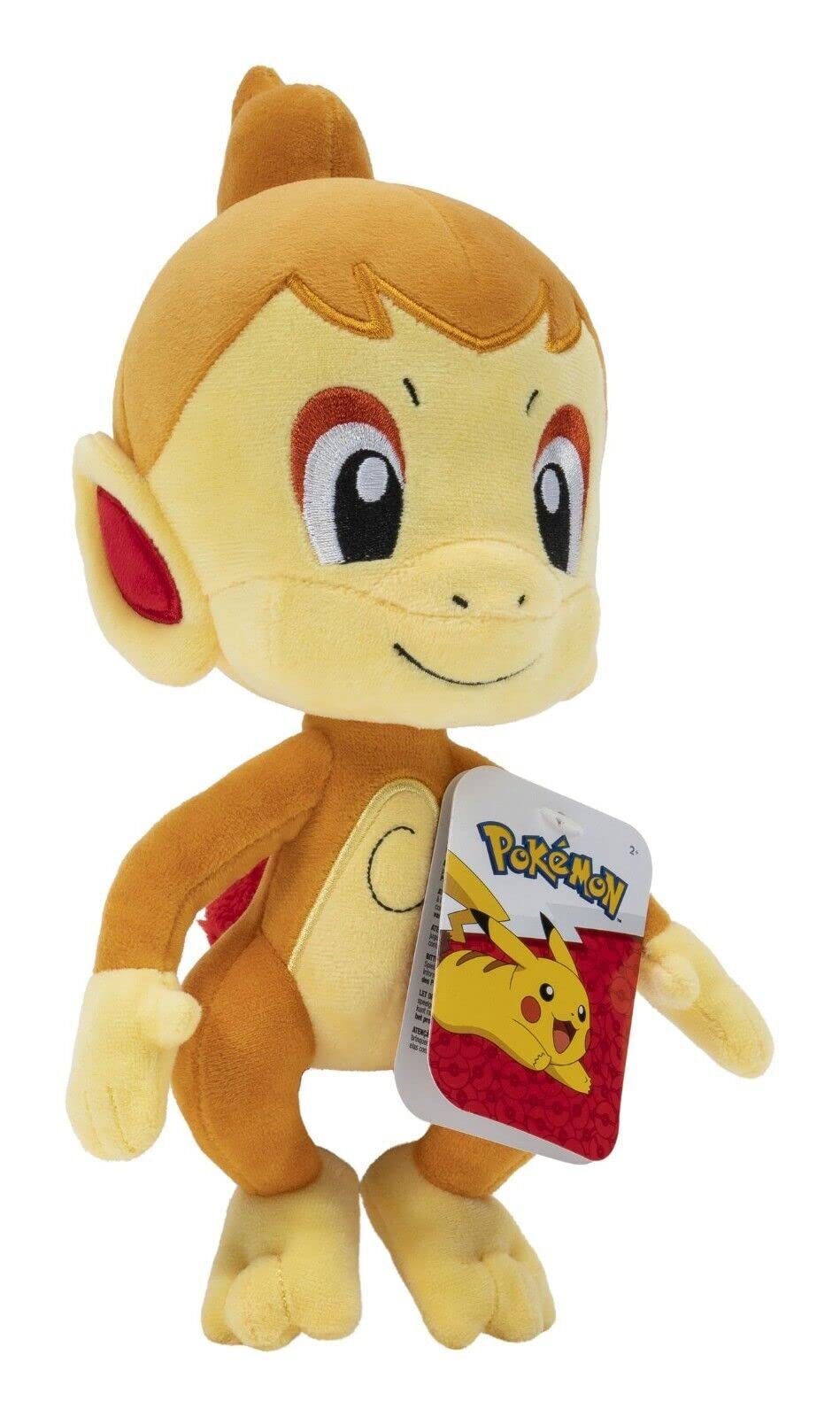 Pokémon PKW2692 Chimchar PLUSH - Peluche 20 cm, dettagli autentici, giocattoli per bambini, multicolore