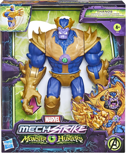 Hasbro - Marvel Classic - Avengers Mech Strike - Monster Hunters - Thanos Golpe Monstruoso - Figura Deluxe de 22,5 cm - A Partir de 4 años, F4376