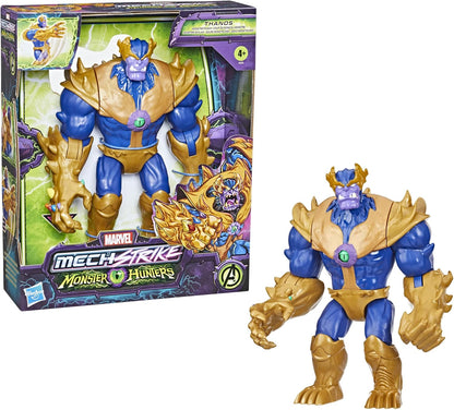Hasbro - Marvel Classic - Avengers Mech Strike - Monster Hunters - Thanos Golpe Monstruoso - Figura Deluxe de 22,5 cm - A Partir de 4 años, F4376