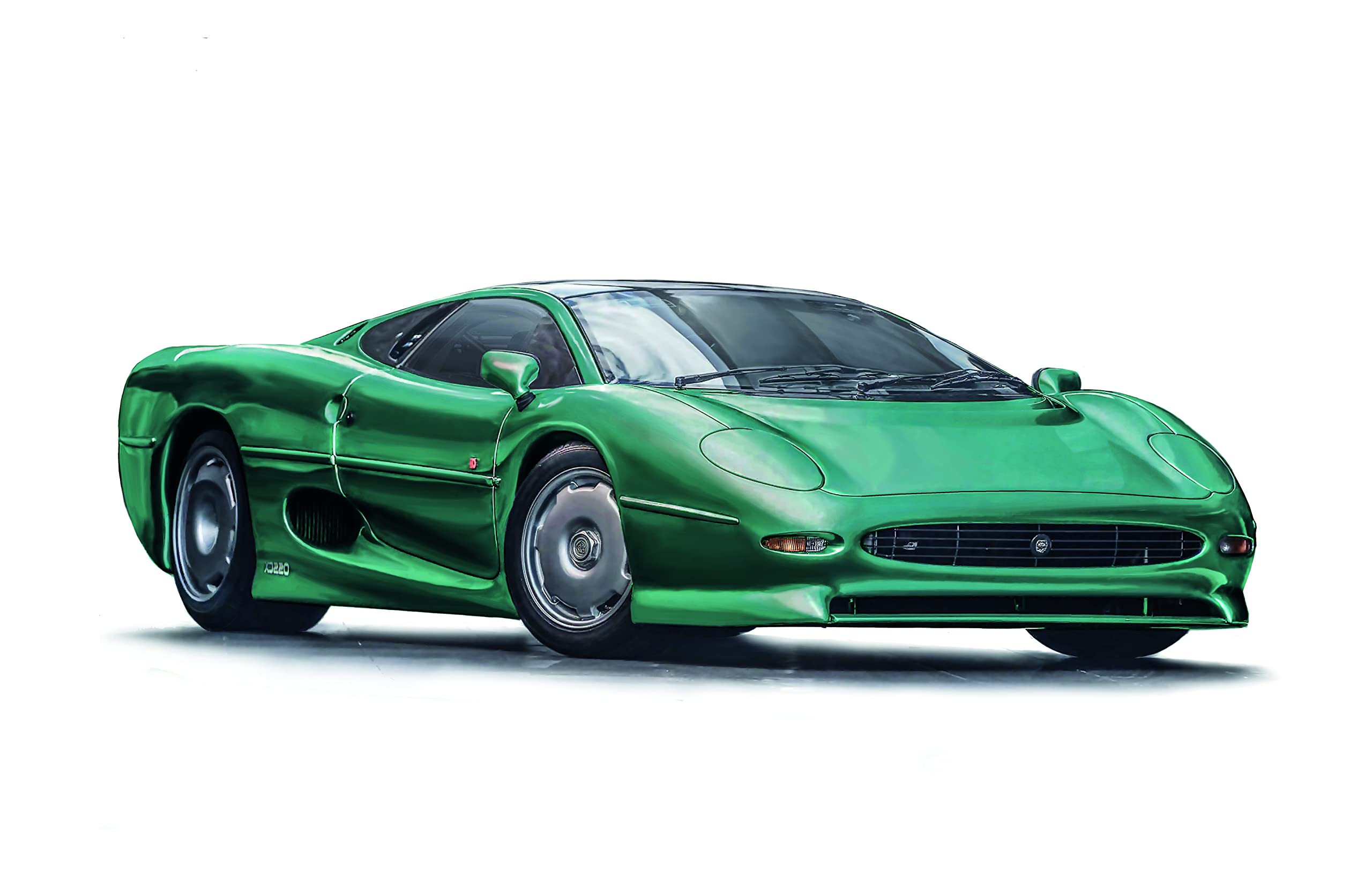 ITALLEI IT3631 1/24 Jaguar XJ 220 Japanese Instruction Manual Included Plastic Model