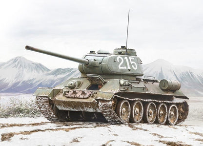 Italeri 6585S 1:35 T-34/85 – Construction, Standing Model Making, Crafts, Hobby, Gluing, Plastic Kit, Detailed Unpainted, Unvarnished