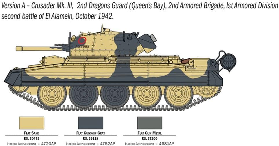 Italeri ITA6592, El Alamein Model kit, Multi-coloured