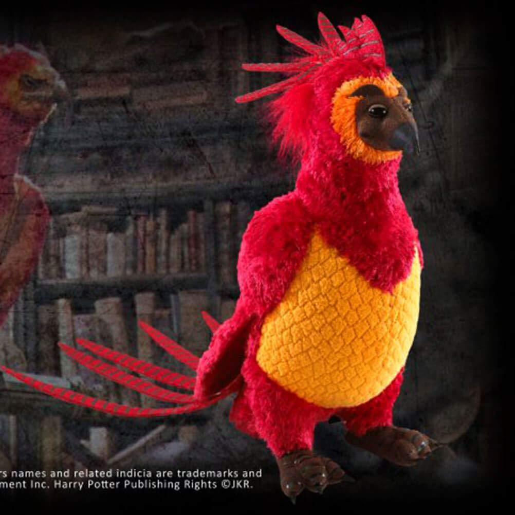 The Noble Collection Fawkes Plush Officially Licensed 9in (23cm) Harry Potter Toys Dumbledore Dolls Plush Order of the Phoenix Doll Figures - For Kids & Adults