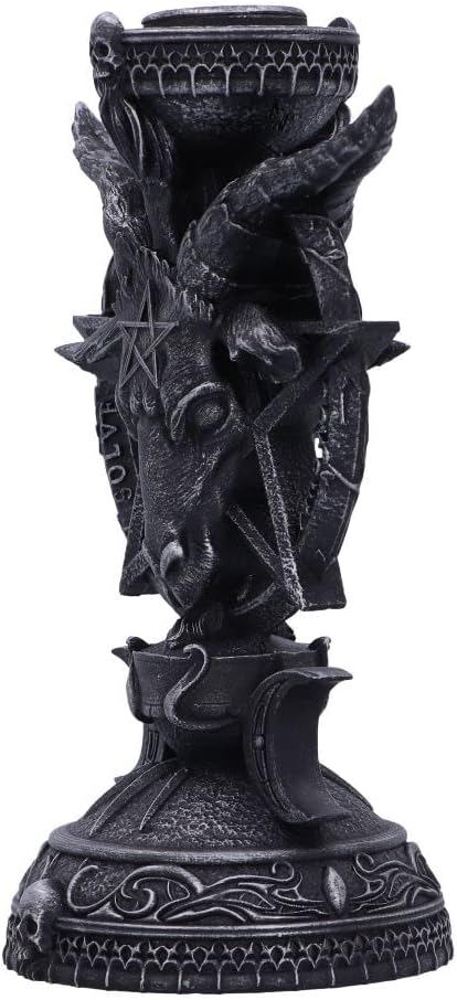 Nemesis Now Light of Baphomet Candle Holder 15.5cm, Black