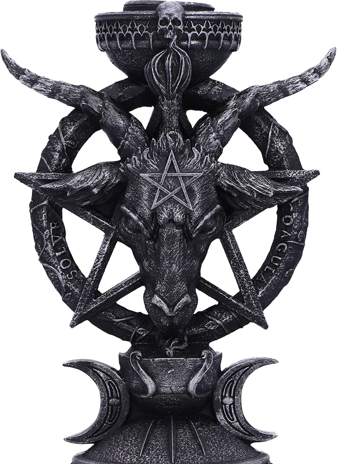 Nemesis Now Light of Baphomet Candle Holder 15.5cm, Black