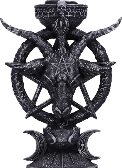 Nemesis Now Light of Baphomet Candle Holder 15.5cm, Black