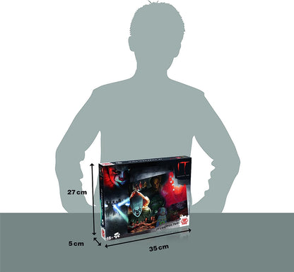 Winning Moves Stephen King's IT Chapter 2 1000-Piece Jigsaw Puzzle Game, Piece together Pennywise from Stephen King's IT, Horror Puzzle Game for adults, gift for ages 18 plus
