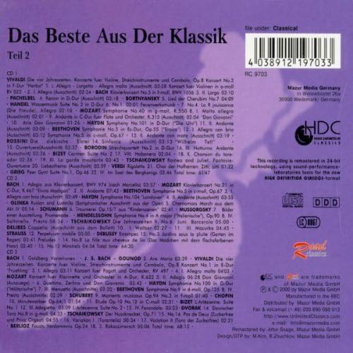 Das Beste Aus Der Klassik Vol.2
