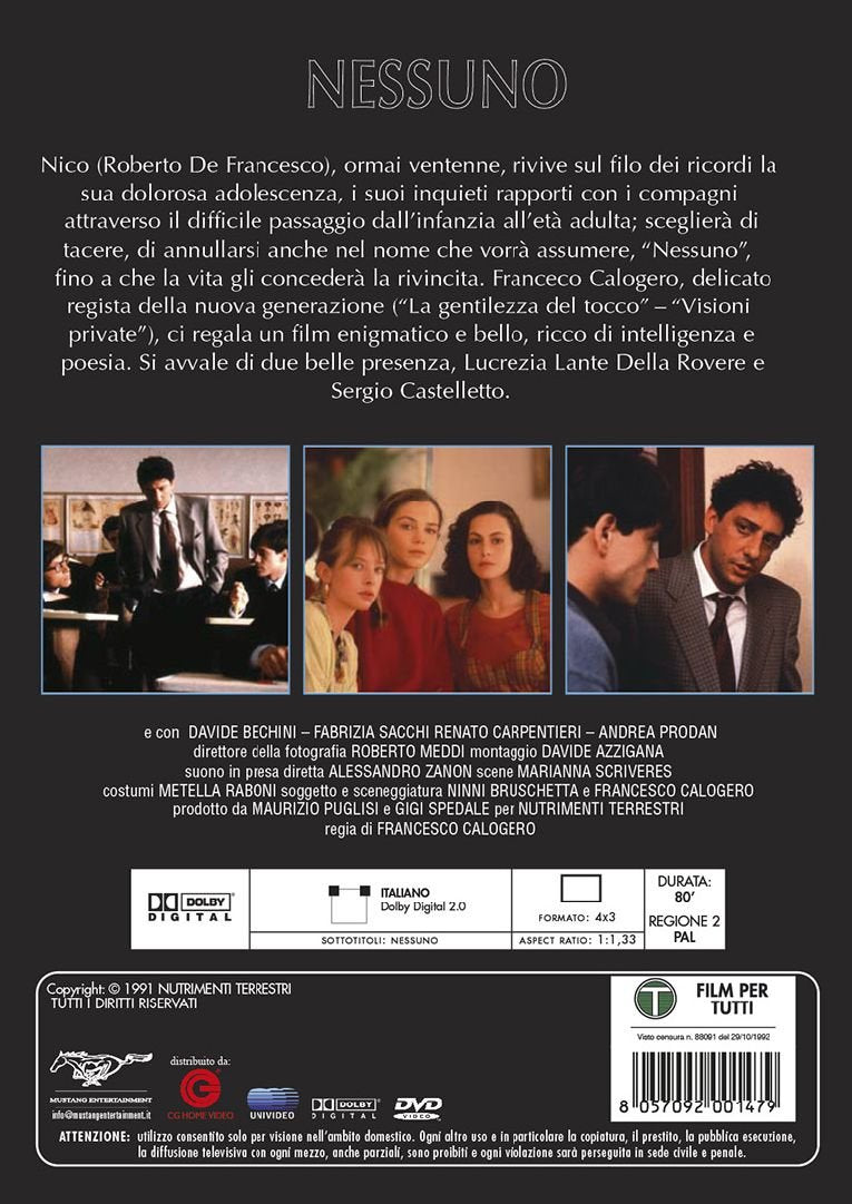 Nessuno (DVD