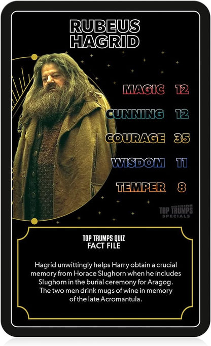 Top Trumps Harry Potter Heroes of Hogwarts Specials Card Game, play with Harry, Ron, Hermione, Dumbledore, McGonagall, Snape and Slughorn, educational gifts and Toys for Boys and Girls Aged 6 plus