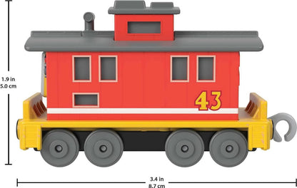 Thomas & Friends Fisher-Price Brake Car Bruno Push-Along die-cast Toy Train Engine for Preschool Kids Ages 3 Years and Older